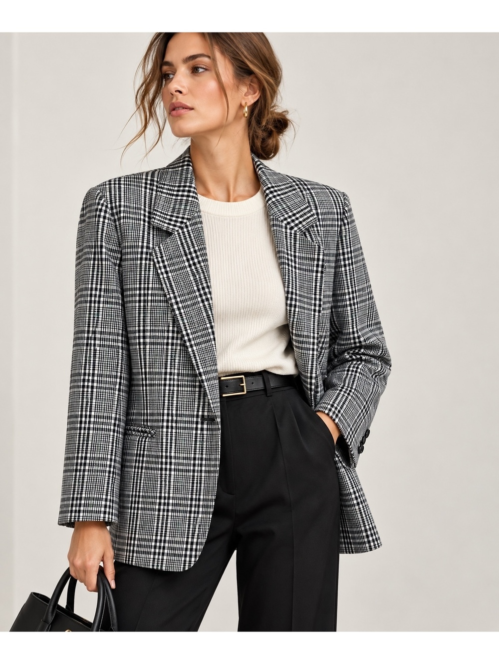 Vintage Pendleton Country Sophisticates Blazer Women’s 12 Plaid Silk Blend USA